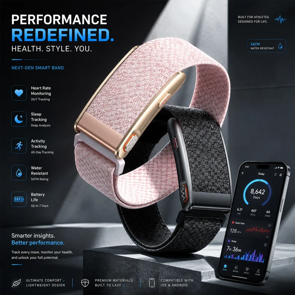 Health Wellness Activities - Nowy Bezszkieletowy Smartwatch Monitorujący Zdrowie EKG