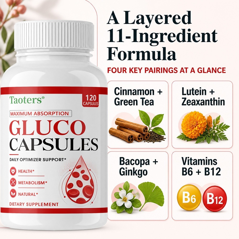 Health Wellness Vitamins - Kapsułki Gluco – Maksymalna Absorpcja, Wsparcie