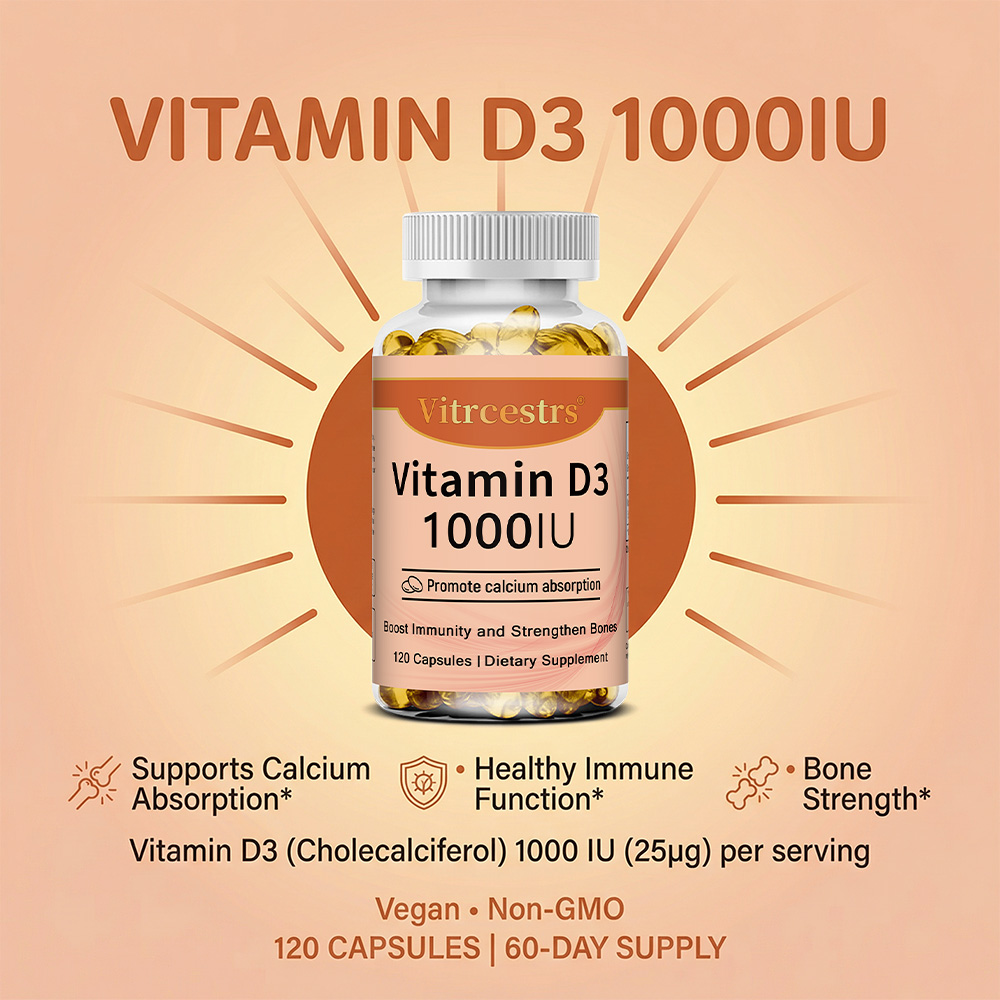 Witamina D3 1000 IU w kapsułka – Health Wellness Vitamins recenzja i cena