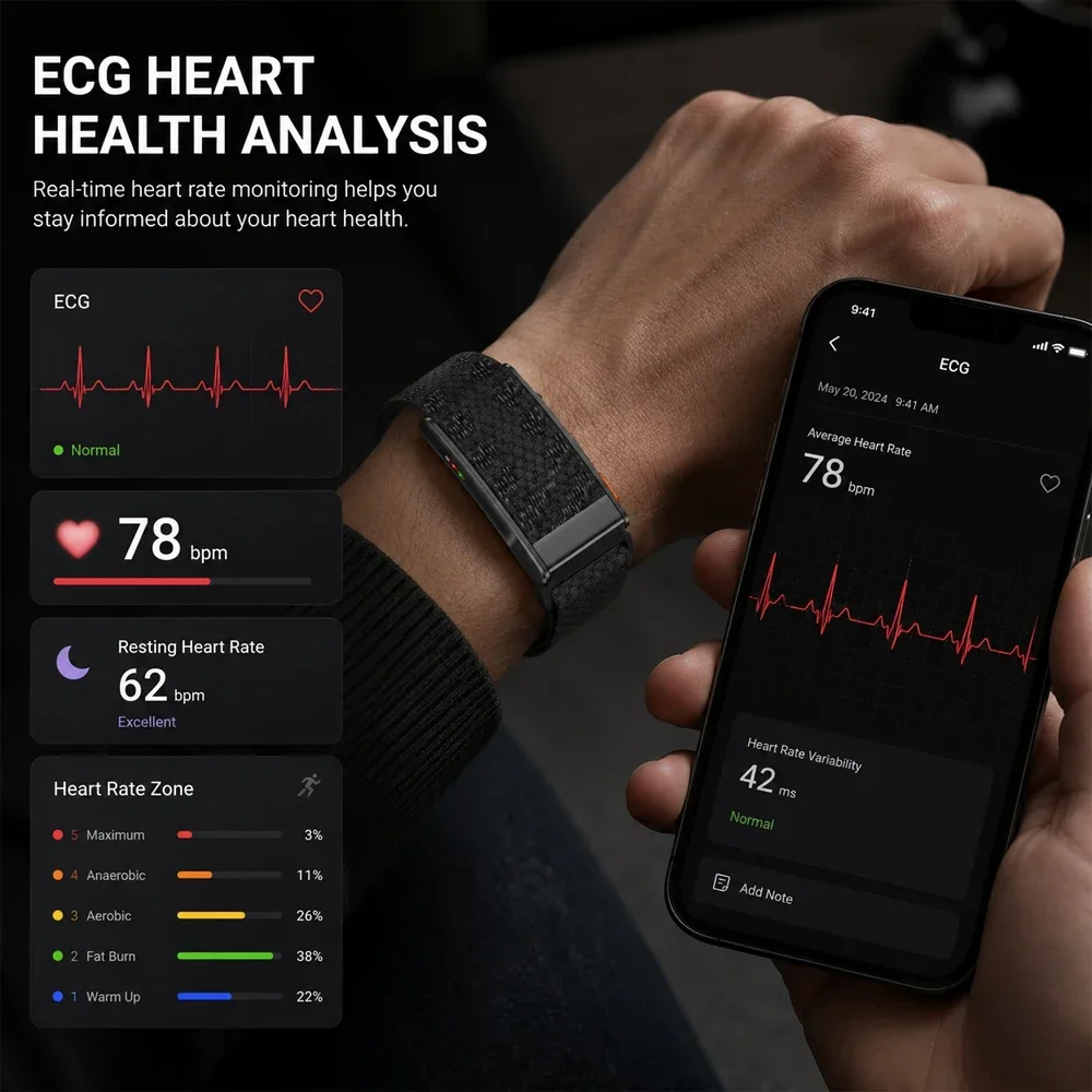 Nowy Bezszkieletowy Smartwatch – Health Wellness Activities recenzja i cena