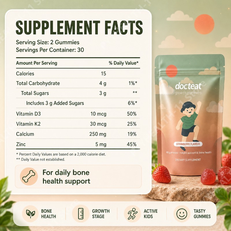 Żelki z wapniem dla dzieci, wi – Health Wellness Vitamins recenzja i cena