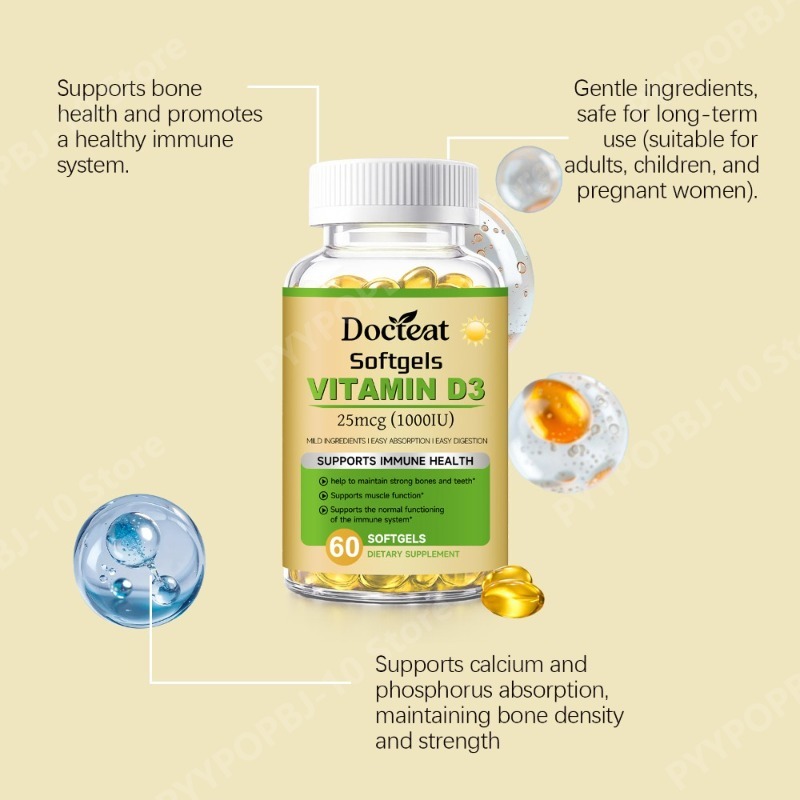 Docteat Witamina D3 w kapsułka – Health Wellness Vitamins recenzja i cena